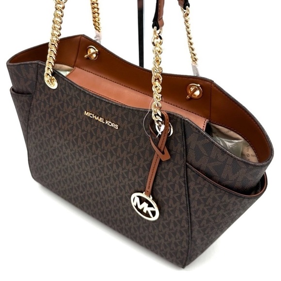 Michael Kors Large Jet Set Travel Chain Shoulder Bag & Continental Wallet - Picture 5 of 15